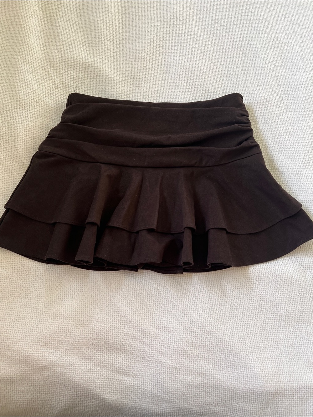 Zara Black Circle Skater Mini Skirt